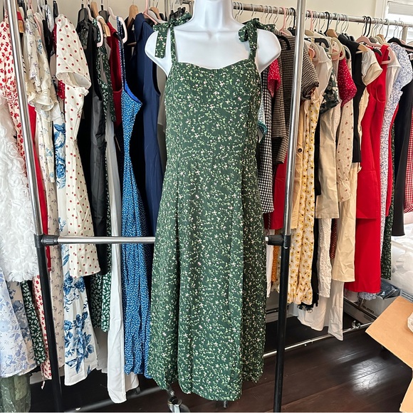 Rihoas Floral Tie Straps Midi Dress - Picture 5 of 5